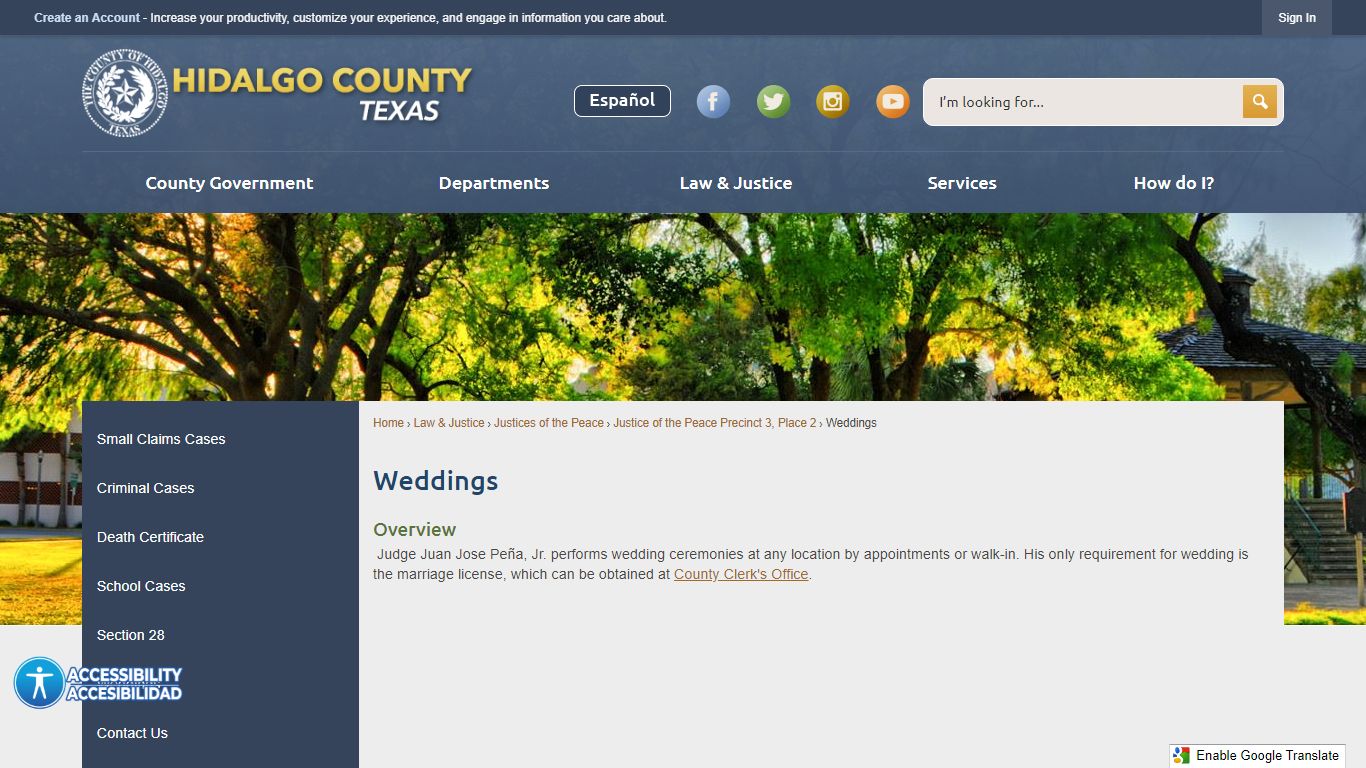 Weddings | Hidalgo County, TX - Official Website